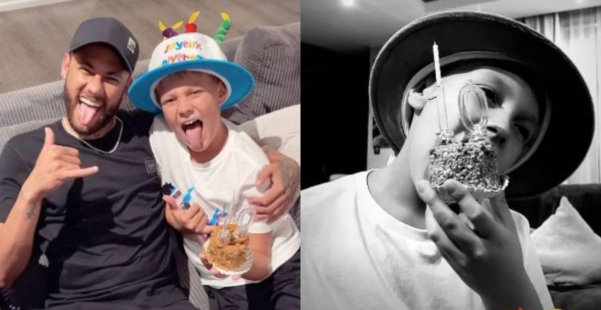 Neymar Jr. comemora aniversário de 10 anos do filho, Davi Lucca: “Parabéns, meu amor!”