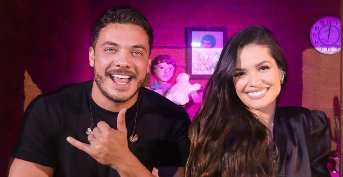 Wesley Safadão compartilha cliques com Juliette na gravação do Criança Esperança