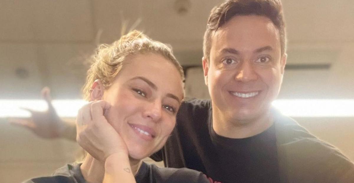 Paolla Oliveira mostra bastidores do Dança dos Famosos: ”Por aqui os trabalhos não param”