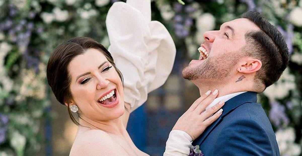 Ex-BBB Andressa divulga novas fotos do seu luxuoso casamento com Nasser