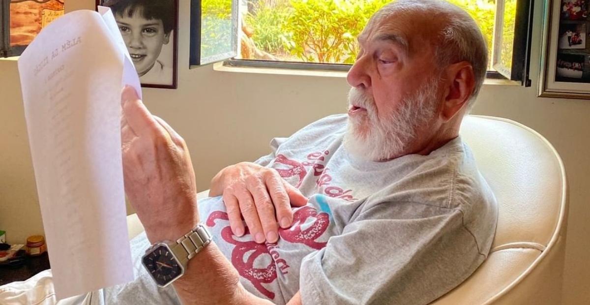 Lima Duarte surge com roteiro de seu novo trabalho: ”Contracenar com a minha neta e bisneta”