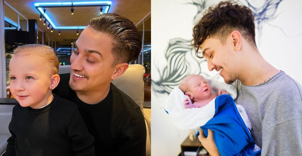Christian Figueiredo posta registros perfeitos com Gael e Nikki: ”Meu time tá crescendo”