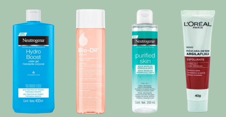 Hidratante corporal, água micelar e mais: 7 produtos para a rotina de cuidados com a pele