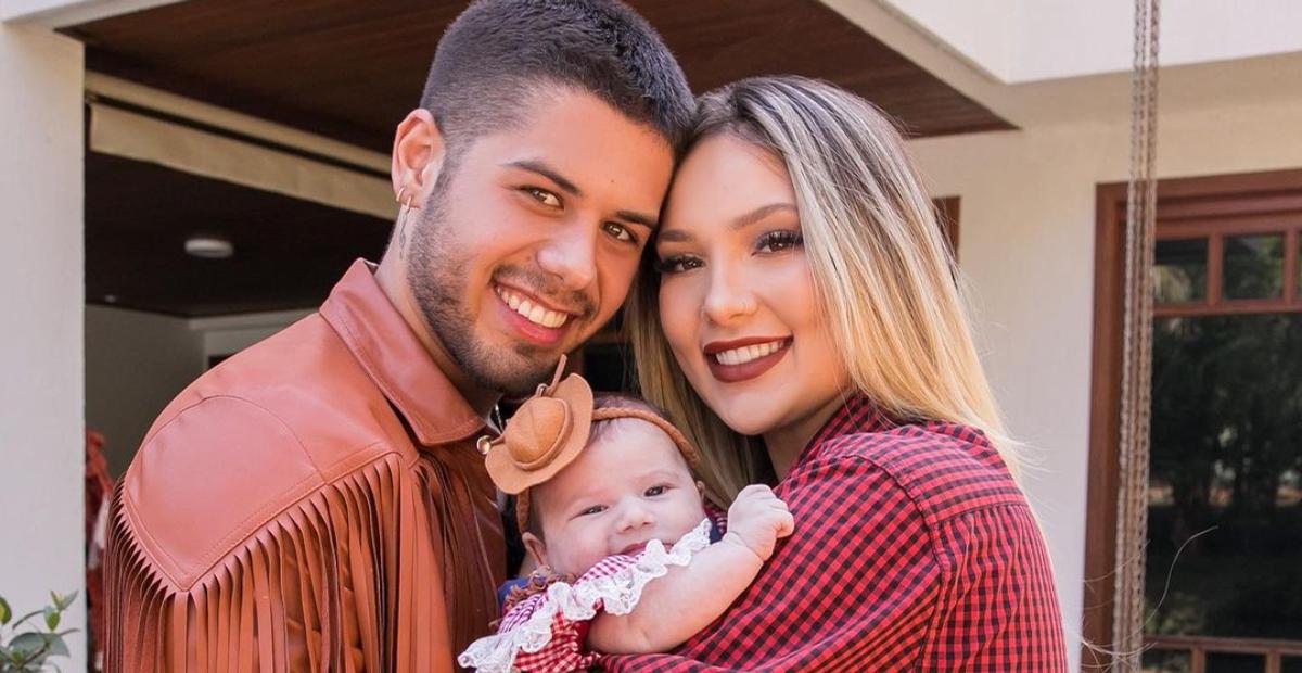 Zé Felipe e Virginia Fonseca publicam cliques encantadores com a filha, Maria Alice: “Apaixonada por vocês!”