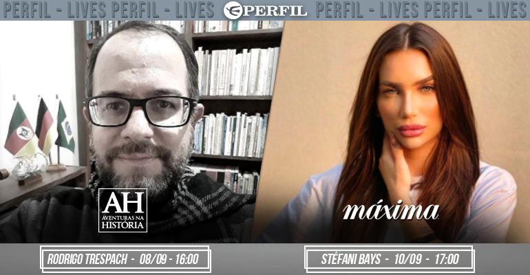 De Stéfani Bays a Rodrigo Trespach. Confira a agenda de lives exclusivas da Editora Perfil