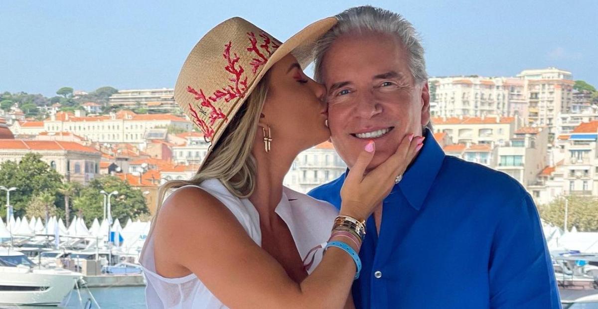 Ana Paula Siebert publica cliques românticos com o marido em Cannes