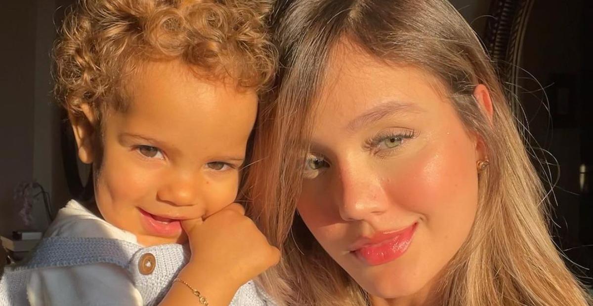 Grávida, Biah Rodrigues surge com o filho e diz que vai sentir falta do barrigão: ”Momento único”