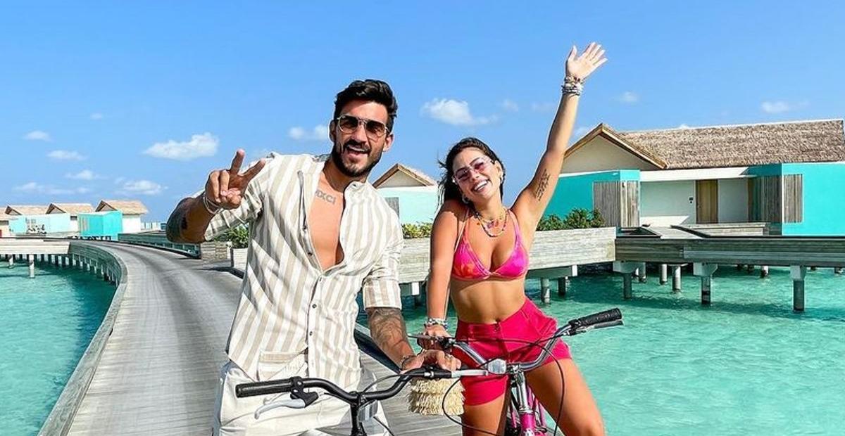 Guilherme Napolitano e Catherine Bascoy surgem dançando em vídeo romântico nas Maldivas