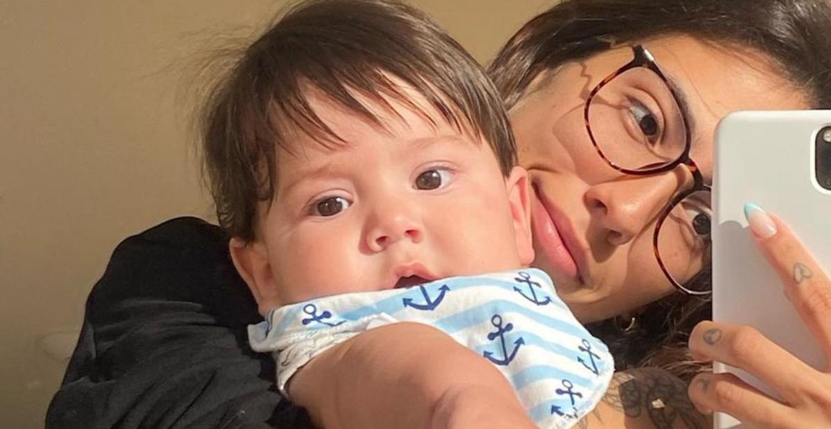 Gabi Brandt encanta seguidores ao mostrar Henri brincando no balanço: ”Neném mais lindo”