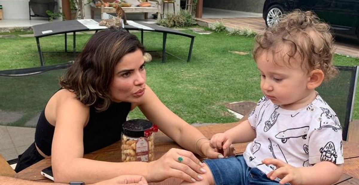Vanessa Giácomo conhece filho de Marcos Veras e se derrete: ”Titia está apaixonada”