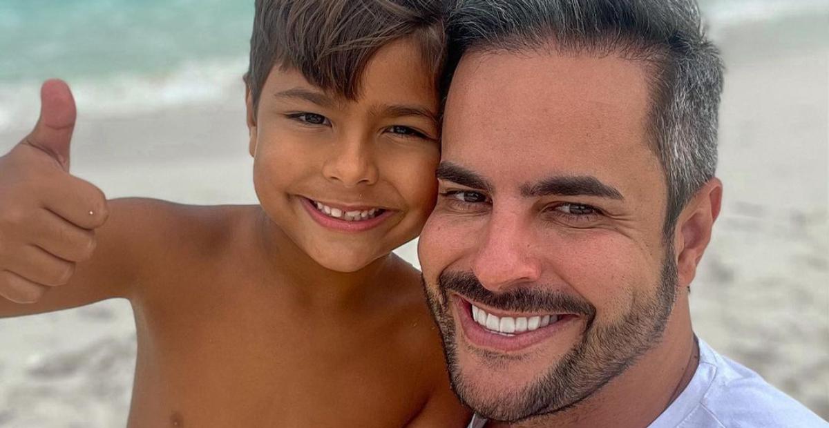 Kaká Diniz se derrete pelo filho mais velho, Henry: ”Meu melhor amigo…”