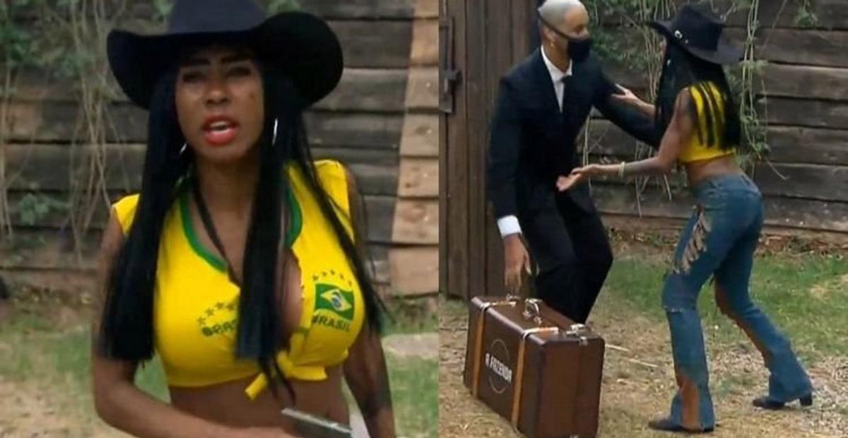 Inês Brasil invade sede de ‘A Fazenda’ e é expulsa por segurança: ”Não sou bandida”