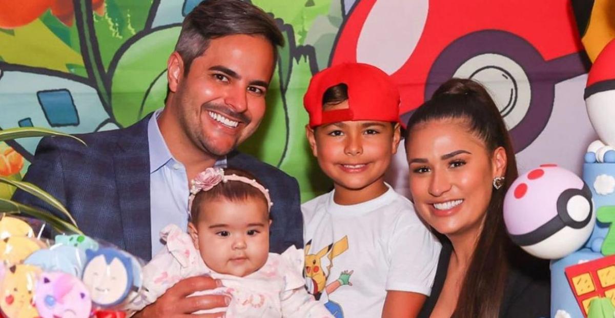Filhos de Simone Mendes e Kaká Diniz encantam a web ao posarem juntinhos: ”Dupla fofura”