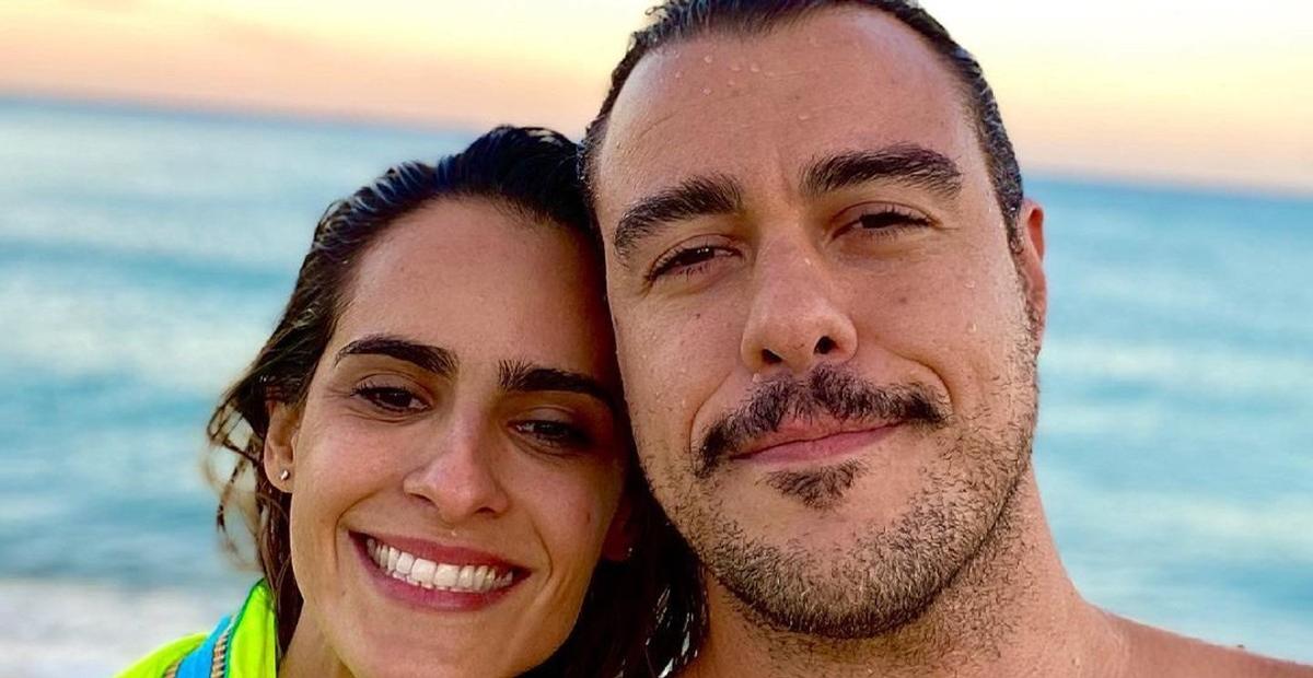 Joaquim Lopes relembra fotos do barrigão de Marcella Fogaça e brinca: ”Bora fazer mais um?”