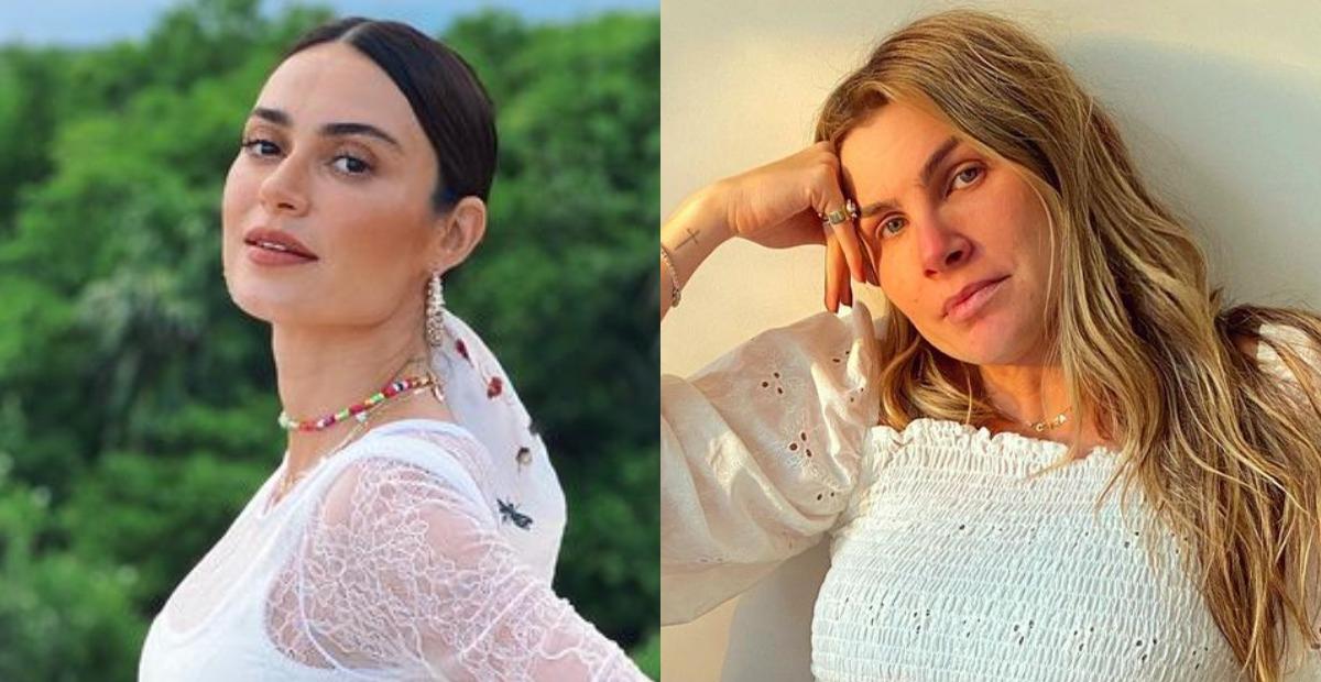 Grávidas, Thaila Ayala e Julia Faria curtem dia de sol de biquíni: ”Encontro das barrigas”