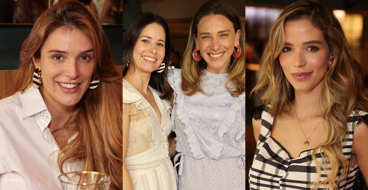 Rafa Brites e Carol Dias participam de evento de Lethicia Bronstein em São Paulo