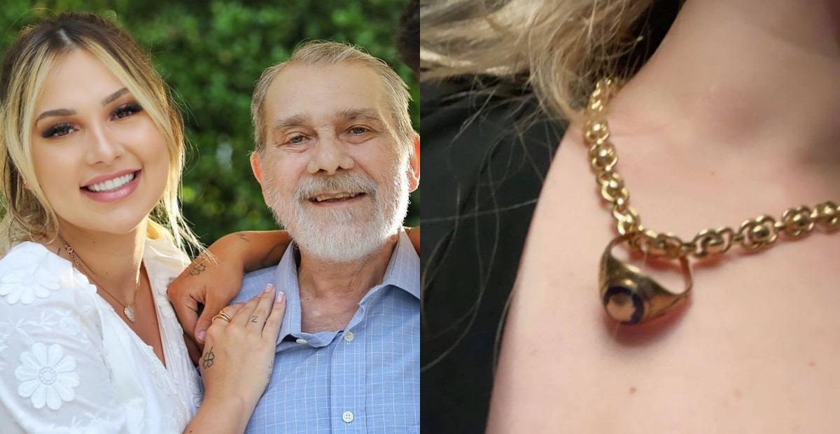 Após perder o pai, Virginia Fonseca passa a usar o anel que ele não tirava do dedo: “Agora quem não vai tirar sou eu!”