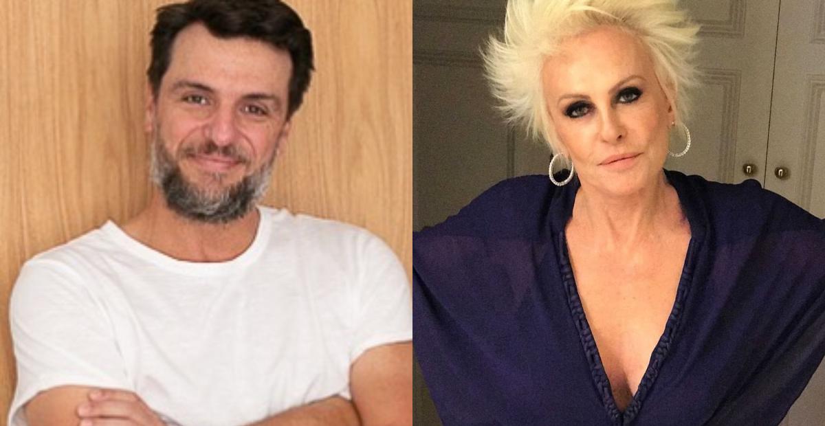 Rodrigo Lombardi aparece nos bastidores do ‘The Masked Singer’ com Ana Maria Braga