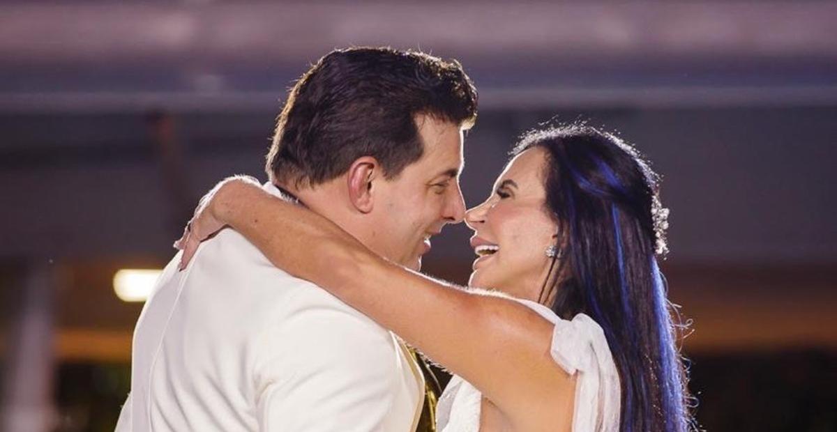 Gretchen celebra um ano de casamento e se declara no aniversário do marido: ”Meu presente eterno!”