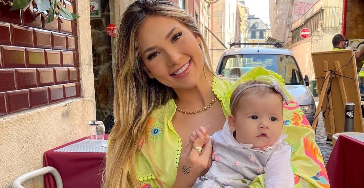 Em Portugal, Virginia Fonseca celebra 4 meses de Maria Alice em cenário paradisíaco: ”Te amo!”