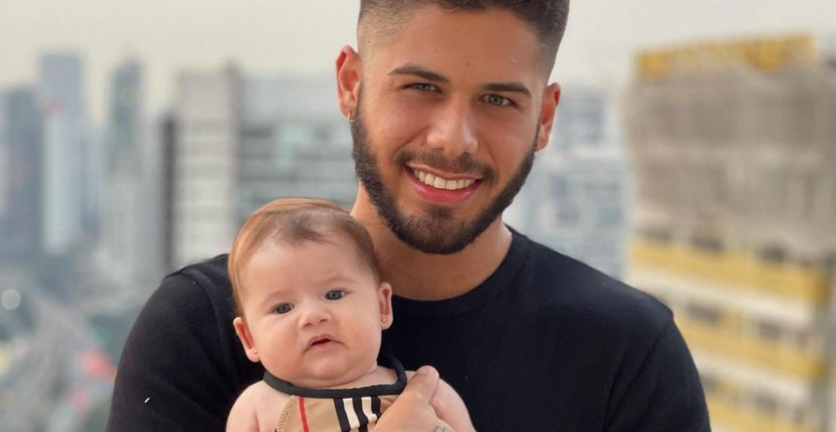 Zé Felipe ganha visita de Maria Alice durante gravações e web reage: ”Lindos”