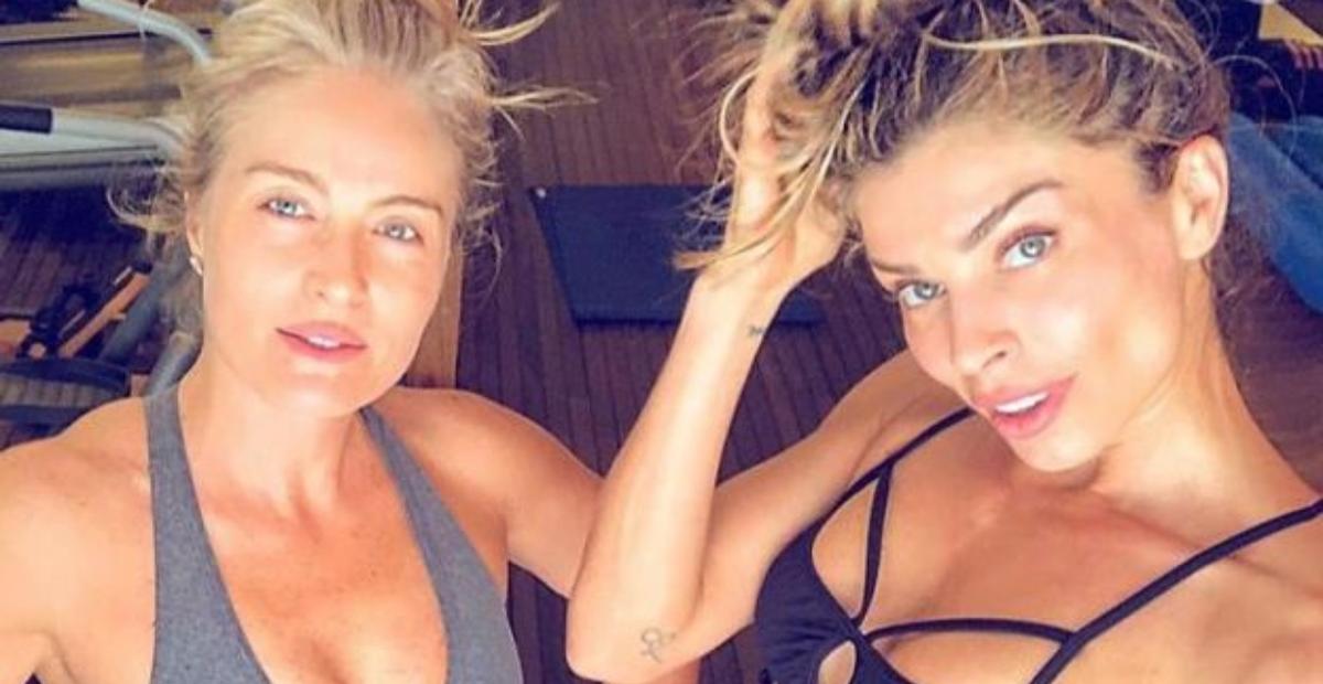 Grazi Massafera treina com Angélica e rouba a cena com abdômen trincadíssimo: ”Que corpo é esse?”