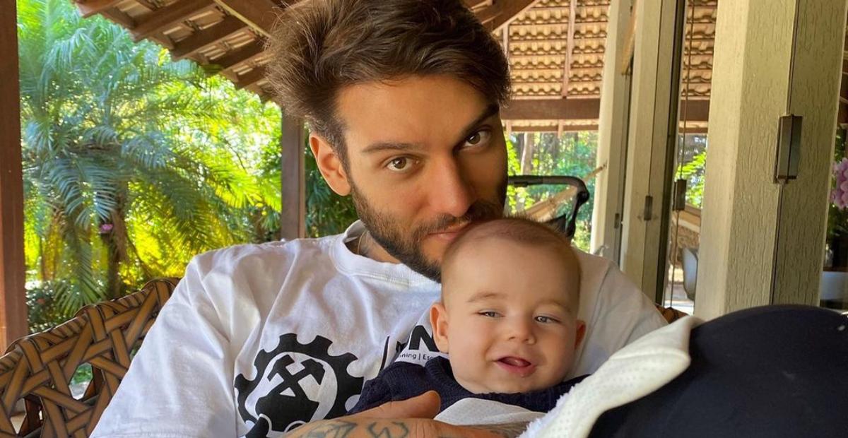 Lucas Lucco publica vídeo fofo e divertido com o filho, Luca, e encanta: ”A melhor dupla”