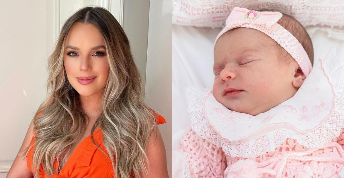 Thaeme celebra 2 semanas da chegada de sua caçula, Ivy: ”Só tenho a agradecer a Deus!”