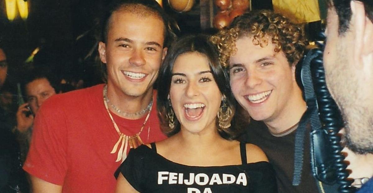 Fernanda Paes Leme resgata clique antigo com Paulinho Vilhena e Thiago Fragoso