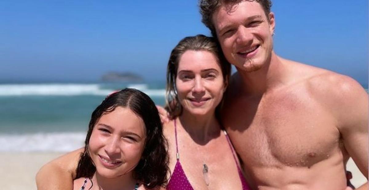 Letícia Spiller faz linda declaração de amor aos filhos, Pedro e Stella: ”Ela é amor ele é amar”