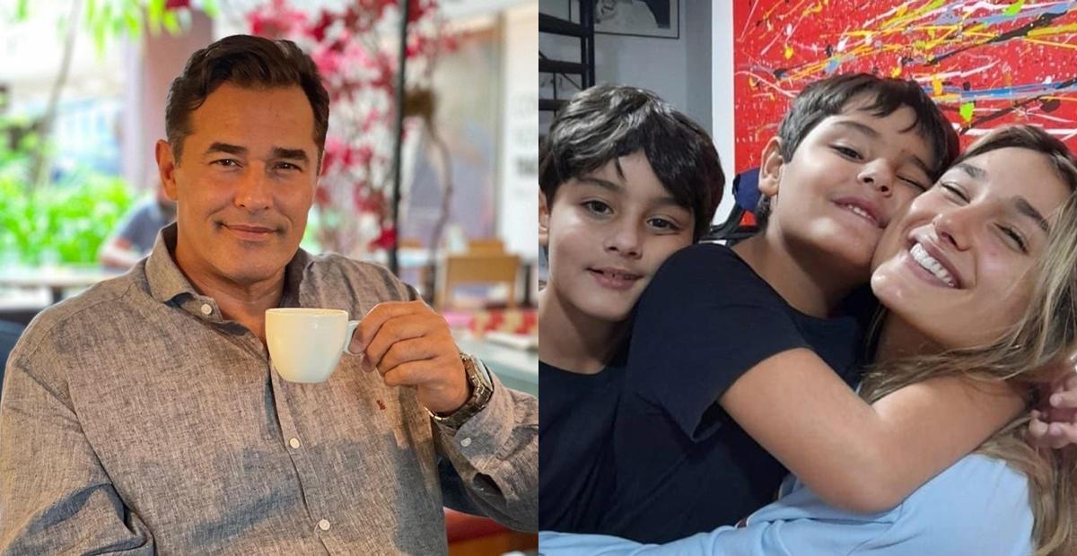 Luciano Szafir encanta ao postar clique dos filhos: ”Meus presentes de Deus”