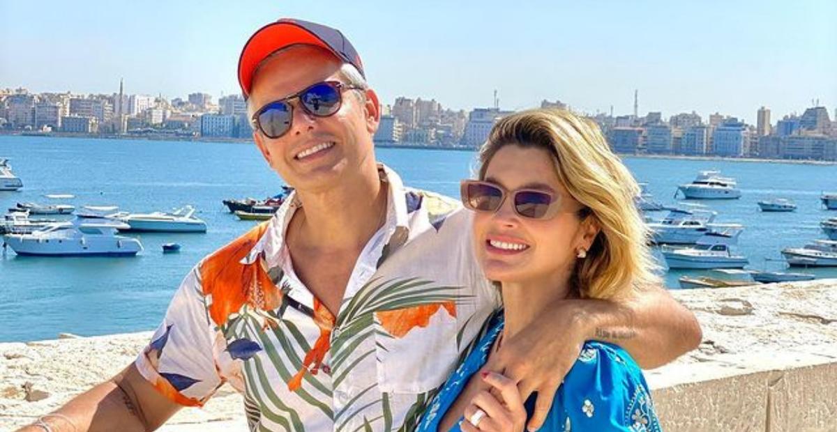 No Egito, Flávia Alessandra curte passeio coladinha com Otaviano Costa: ”Dia de Alexandria!”