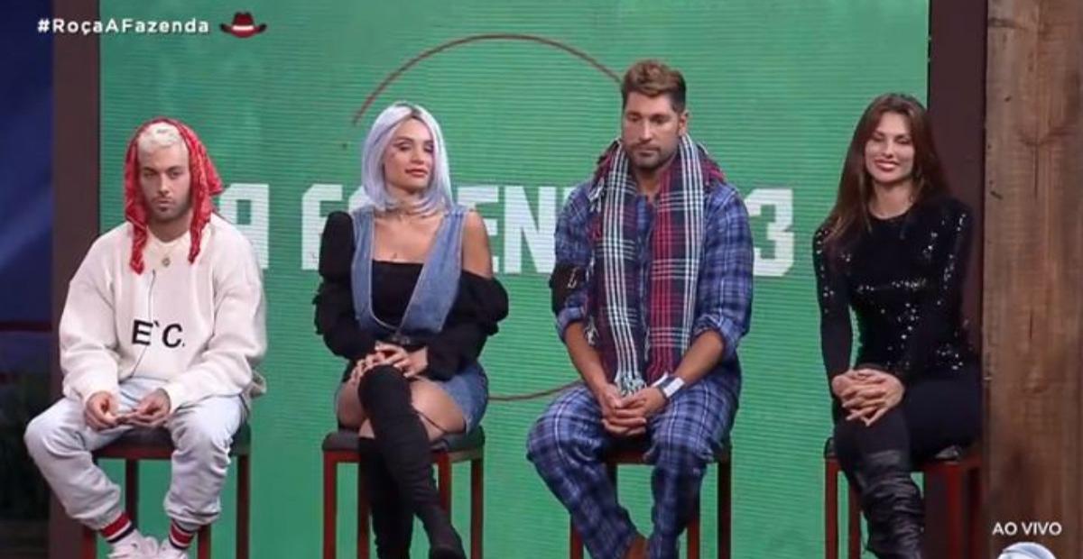 A Fazenda: Gui Araújo, Aline Mineiro, Victor Pecoraro e Dayane Mello estão na roça