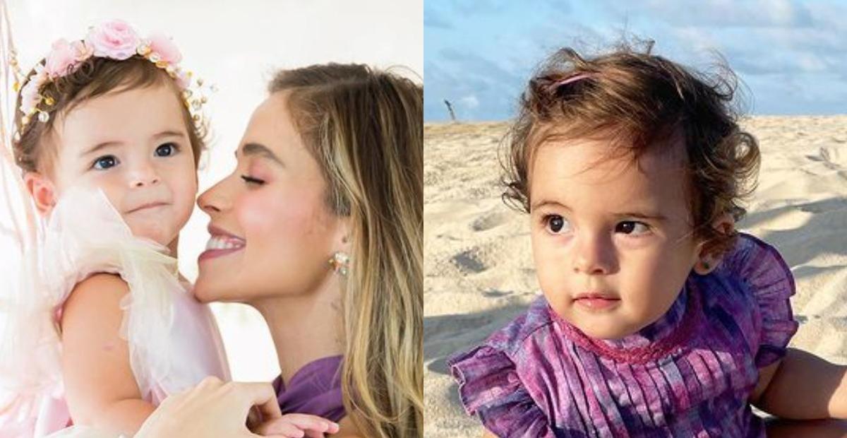 Carol Dias se derrete ao mostrar Esther se divertindo na praia durante viagem: ”Bênção”