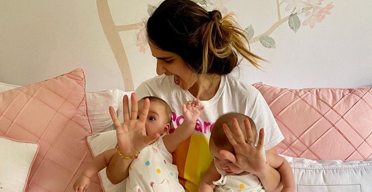 Marcella Fogaça mostra os pezinhos de Sophia e Pietra e se derrete: ”Dedões de suspiro”