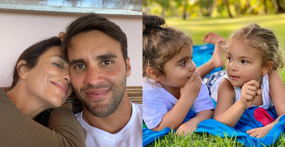 Ivete Sangalo e Daniel Cady aproveitam passeio com as filhas, Marina e Helena