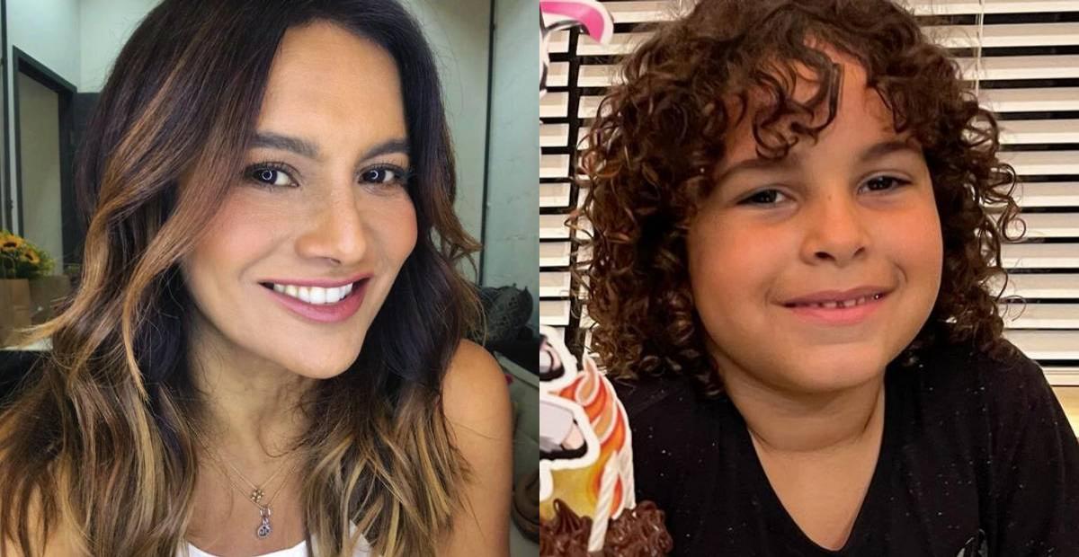 Dira Paes celebra aniversário de seis anos do filho, Martin: ”Gostosura da minha vida”
