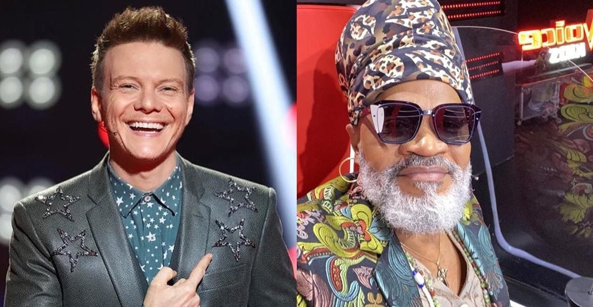 Michel Teló e Carlinhos Brown celebram estreia da décima temporada do ‘The Voice Brasil’
