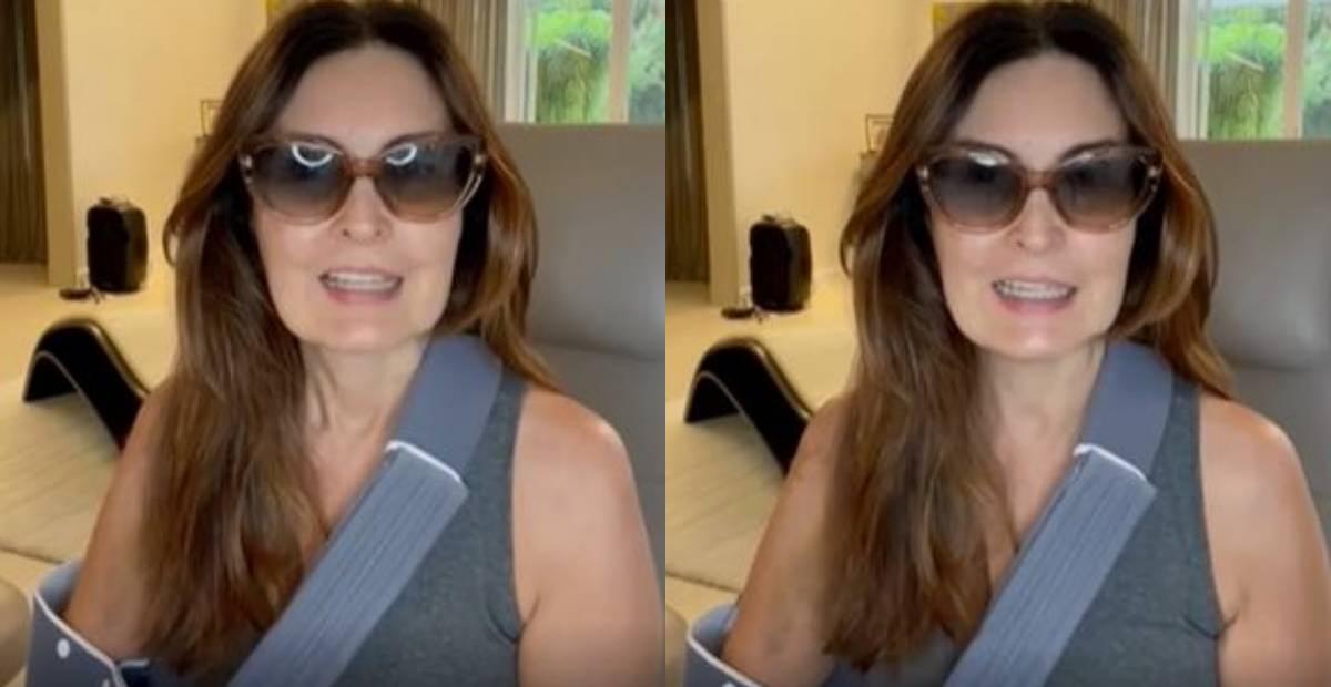 Após cirurgia, Fátima Bernardes surge abatida e revela susto: ”Fiquei apavorada”
