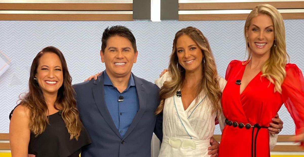 Ticiane Pinheiro mostra reencontro com os apresentadores do Hoje em Dia: ”Que delícia”