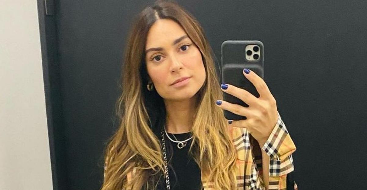 Thaila Ayala exibe o barrigão de 29 semanas: ”Não para de crescer”