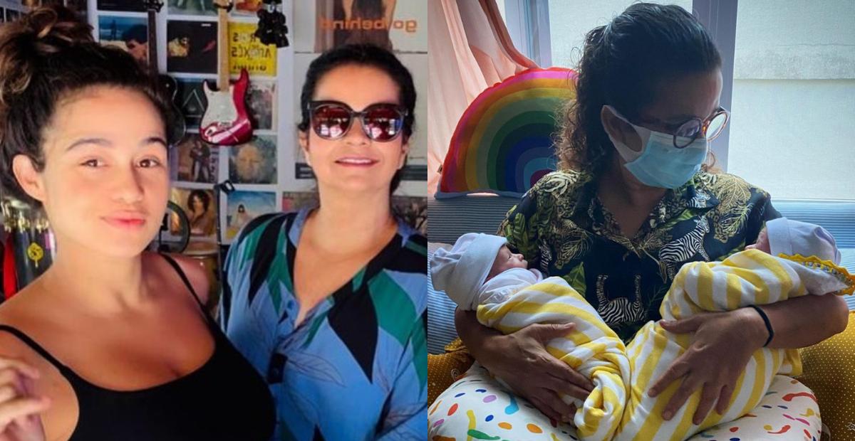 Mãe de Nanda Costa se derrete ao publicar foto com as netas: ”Só amor e gratidão”