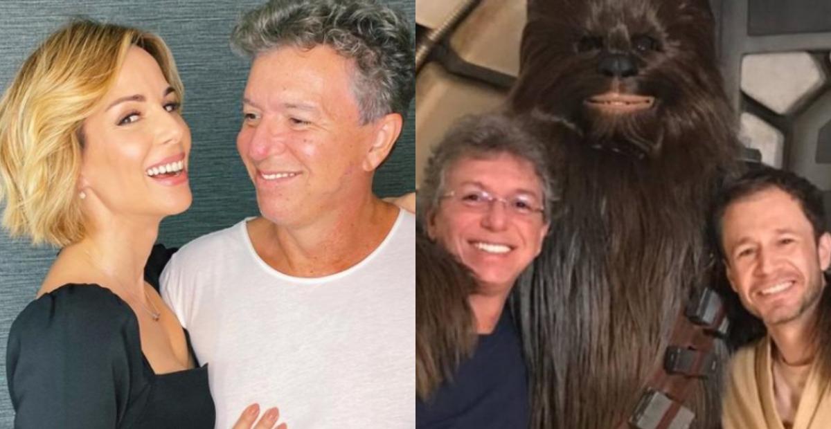 Boninho completa 60 anos e ganha homenagem da esposa, Ana Furtado, e do apresentador Tiago Leifert