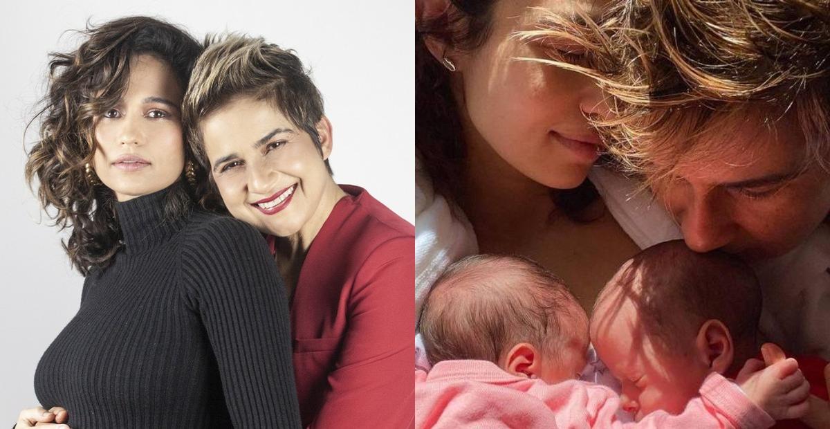 Nanda Costa surge amamentando as filhas em vídeo e se declara para Lan Lanh: ”Até a eternidade”