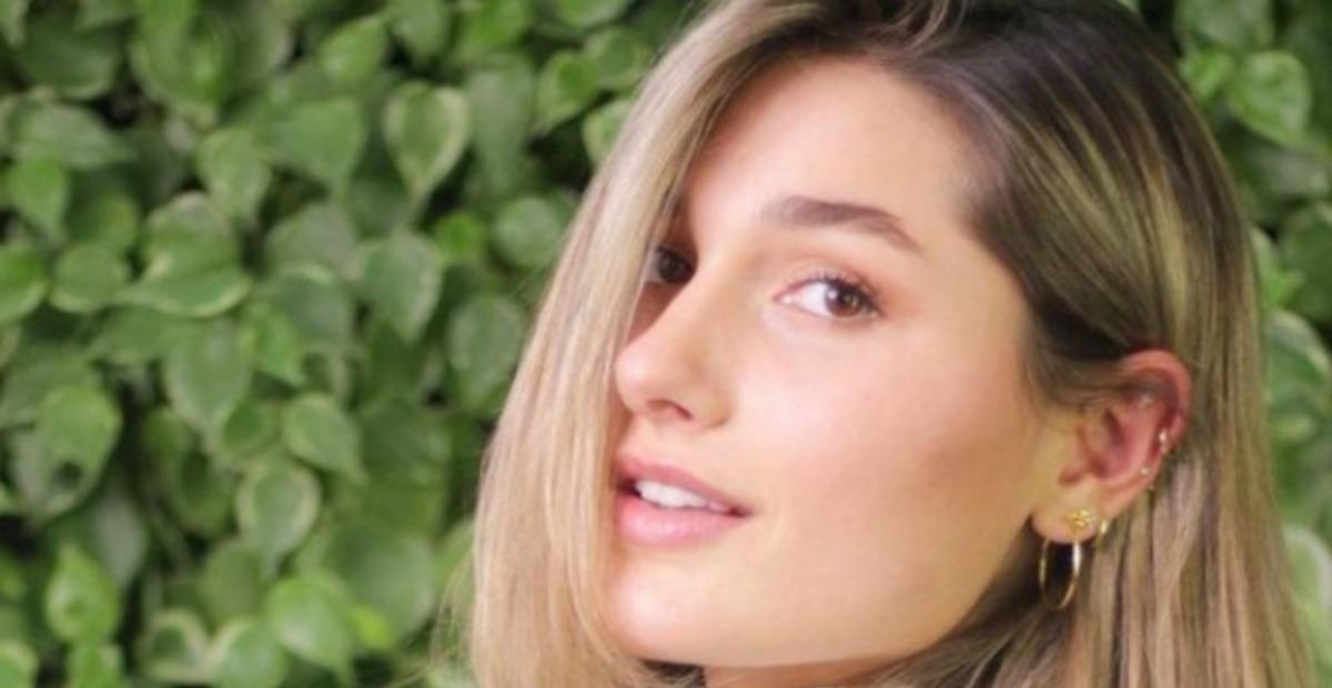 Sasha Meneghel aposta em look sofisticado para gravação do ‘Caldeirão’ e agradece Marcos Mion