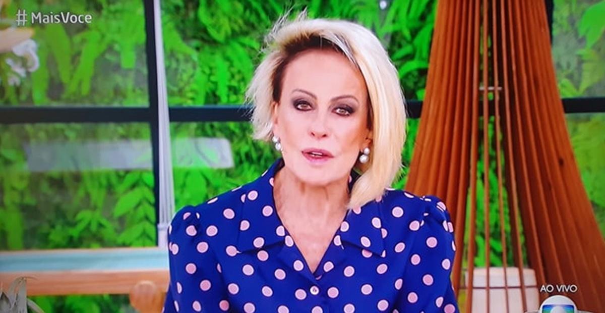 Ao vivo, Ana Maria Braga se emociona ao mandar recado para mãe de Marília Mendonça