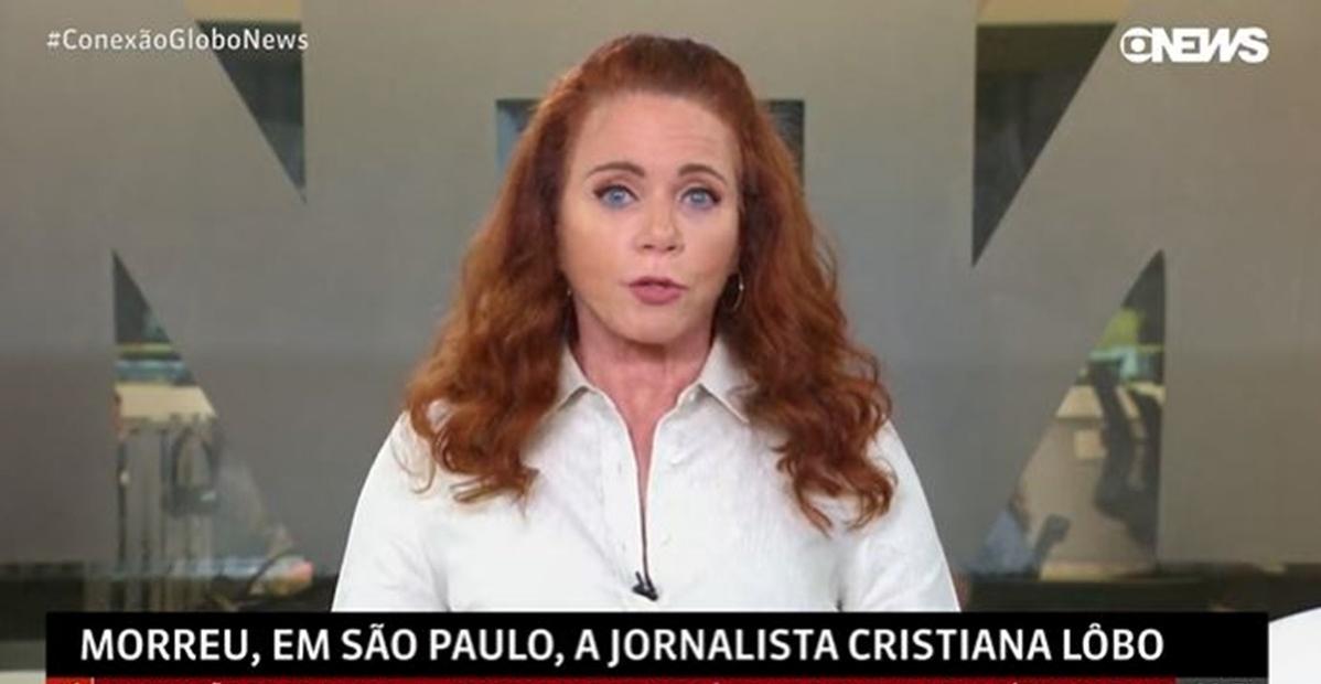 Leilane Neubarth se emociona ao noticiar morte da jornalista Cristiana Lôbo: ”Todos sofrendo”