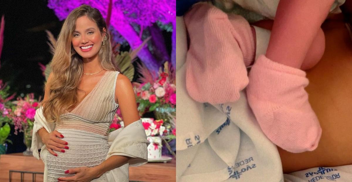Biah Rodrigues conta sobre o parto e se declara para a filha: ”Já nasceu uma grande guerreira”
