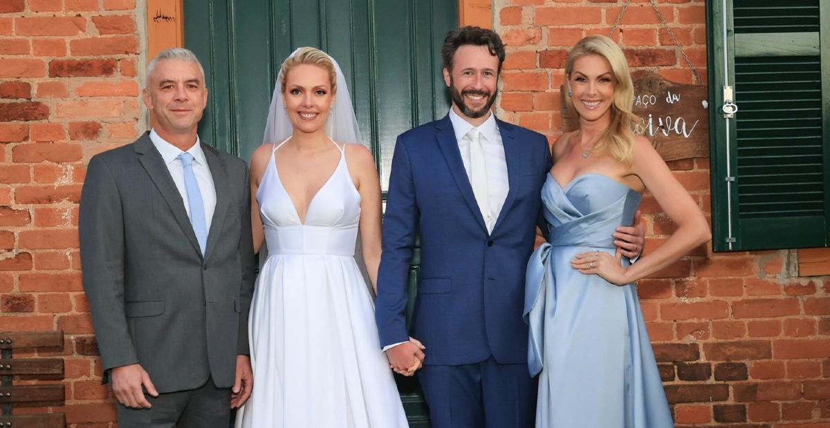 Ana Hickmann abençoa o casamento da irmã Fernanda em cerimônia intimista no interior de São Paulo