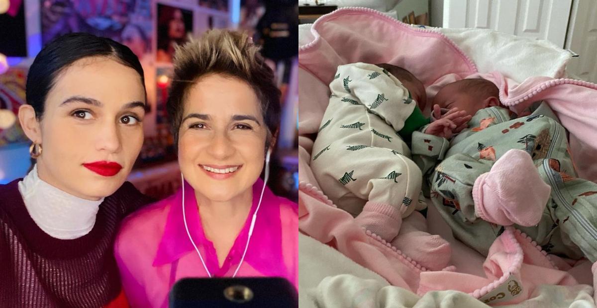 Lan Lanh publica clique encantador com Nanda Costa e as filhas gêmeas: ”Lar”